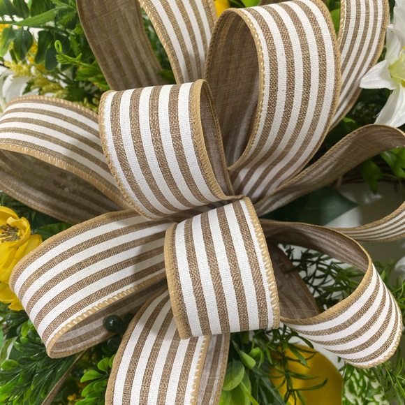 🌿SOLD🌿Lemon and Daisy Wreath Extra Large - Picture 5 of 7